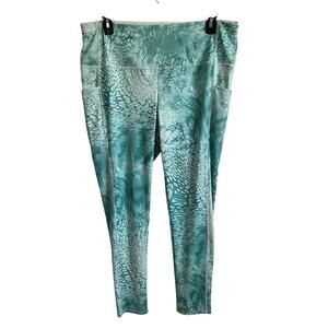Chico’s Zenergy Tummy Control Full Length Animal‎ Print Pocket Leggings - XL